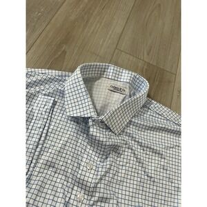 Collars And Co Short Sleeve Collard  Polo Blue/white Check Size 2XLT